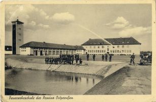 Metgethen, Ort und Bahnstation, Stadtkreis Königsberg Metgethen, Feuerwehrschule der Provinz Ostpreußen II Мететен, пожарная школа провинции Восточная Пруссия, II