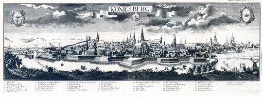 Königsberg (Pr.), Stadtkreis Königsberg Königsberg (Pr.), Stadtansicht, Kupferstich II Кёнигсберг (Пр.), вид города, гравюра на меди, II