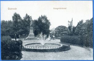 Osterode (Ostpr.), Kreis Osterode Osterode (Ostpr.), Kriegerdenkmal und Springbrunnen II Остероде (Вост. Пр.), памятник воинам и фонтан, II