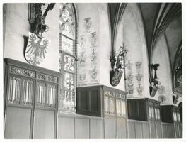 Marienburg, Westpr., Kreis Marienburg Marienburg i. Westpr., Mittelschloß, Großer Remter, Fensterseite Marienburg, Schloß, Innenräume
