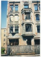 Königsberg (Pr.), Stadtkreis Königsberg Straße der SA Königsberg (Pr.), Königstraße, Ruine der ehemaligen Kreuzapotheke Кёнигсберг (Пр.), Кёнигштрассе, руины бывшей аптеки «Кройц»
