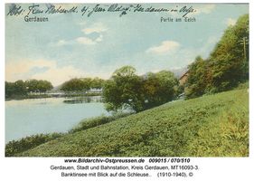 Gerdauen, Stadt und Bahnstation, Kreis Gerdauen 