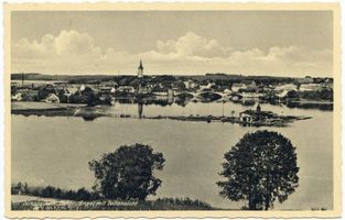 Nikolaiken Kr. Sensburg, Kreis Sensburg Nikolaiken Kr. Sensburg, Gesamtansicht mit Insel V Николайкен, р-н Зенсбург, общий вид с островом, V