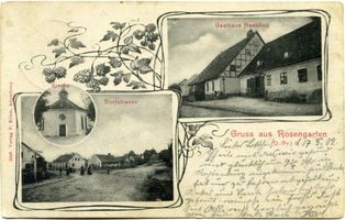 Rosengarten Kr. Angerburg, Ort und Bahnstation, Kreis Angerburg 