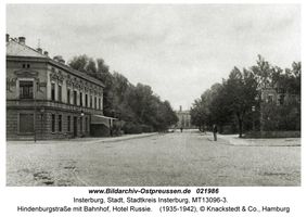 Insterburg, Stadt, Stadtkreis Insterburg Hindenburgstraße (fr. Goldaper Straße֨枆蟬뚶ße)