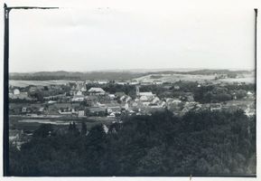Sensburg, Stadt, Kreis Sensburg Sensburg, Gesamtansicht (Blick vom Bismarckturm) IV Зенсбург, общий вид (вид с башни Бисмарка), IV