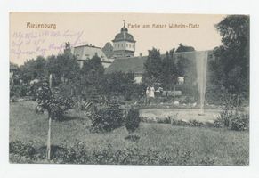 Riesenburg, Kreis Rosenberg Riesenburg, Partie am Kaiser Wilhelm - Platz 