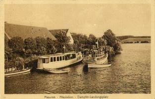 Nikolaiken Kr. Sensburg, Kreis Sensburg Nikolaiken Kr. Sensburg, Dampfer-Landungsplatz Николайкен, р-н Зенсбург, причал пароходов