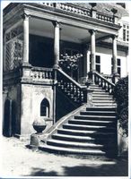 Domnau, Stadt, Kreis Bartenstein Domnau, Schloss, Freitreppe I Домнау, замок, наружная лестница, I