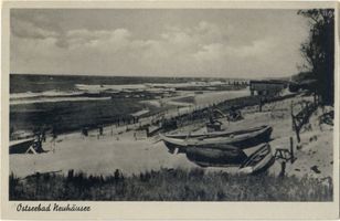 Neuhäuser, Kreis Samland Neuhäuser, Boote am Strand 