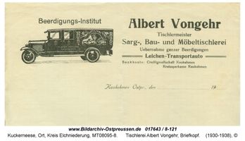 Kuckerneese, Ort, Kreis Elchniederung Lorkstraße