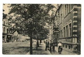 Gumbinnen, Stadt, Kreis Gumbinnen Gumbinnen, Darlehner Straße mit Magistrat 