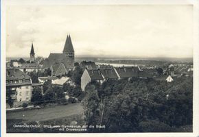 Osterode (Ostpr.), Kreis Osterode Osterode (Ostpr.), Blick vom Gymnasium auf die Stadt mit Drewenzsee Osterode, Stadtmotive