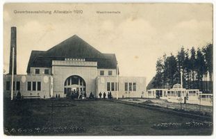 Allenstein, Stadtkreis Allenstein Allenstein, Gewerbeausstellung 1910, Maschinenhalle 