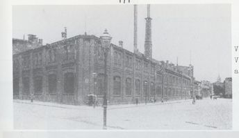 Königsberg (Pr.), Stadtkreis Königsberg Königsberg,  Die Union-Giesserei vom Volksgarten aus gesehen 