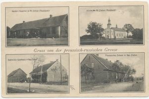  Neu Zielun, Preussisches Zollamt, Gasthaus Sobiecki, Alt Zielun (Rußland) Kirche, Kaserne Ной-Целун, прусская таможня, трактир Собецкого, Старый Целун (Россия), церковь, казарма