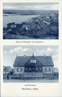 Nikolaiken Kr. Sensburg, Kreis Sensburg Nikolaiken Kr. Sensburg, Blick vom Wasserturm und Jugendherberge 