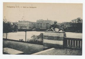 Königsberg (Pr.), Stadtkreis Königsberg Königsberg Blick vom Schloßgarten über den Schloßteich Königsberg, Schloßteich