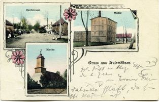 Groß Kuhren, Kreis Samland Groß Kuhren, Blick auf die Kirche 