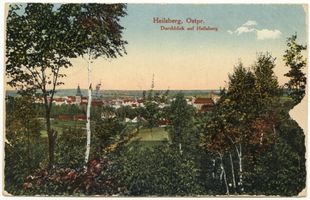 Heilsberg Kr. Heilsberg, Stadt, Kreis Heilsberg Heilsberg Kr. Heilsberg, Blick auf die Stadt III 