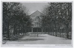 Königsberg (Pr.), Stadtkreis Königsberg Hufenallee Königsberg (Pr.), Tiergarten, Gesellschaftshaus Кёнигсберг (Пр.), зоопарк, клубное здание