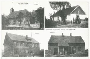 Robkojen, Kreis Tilsit-Ragnit Robkoyen, 4 Ansichten Робкойен, 4 вида