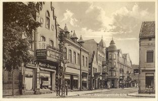 Lötzen, Stadt, Kreis Lötzen Wilhelmstraße Lötzen, Angerburgerstraße-Ecke Markt 