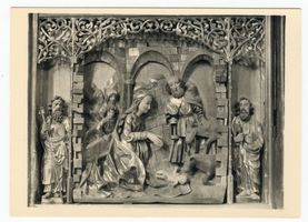 Frauenburg, Kreis Braunsberg Frauenburg, Dom, Innenaufnahme, Ehemaliger Hochaltar von 1504, Seitenflügel-Teil Frauenburg, Dom