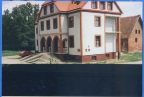 Fließdorf, Kreis Lyck Fließdorf, Evangelischer Pfarrhof - Neubau Флисдорф, евангелический пасторский двор — новое здание