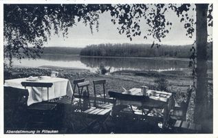 Kolonie Pillauken, Kreis Osterode Kolonie Pillauken, Kurhaus, Abendstimmung Колония Пиллаукен, курхаус, вечернее настроение