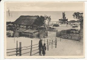  Kurische Nehrung, schornsteinloses Fischerhaus, III Kurische Nehrung, Fischerhaus