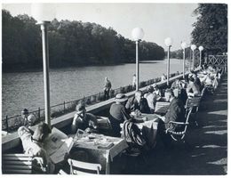 Königsberg (Pr.), Stadtkreis Königsberg Königsberg (Pr.), Stadthallen-Terrassen am Schloßteich Königsberg, Schloßteich