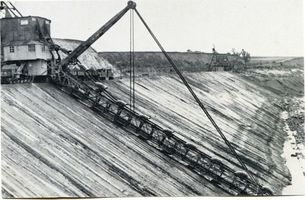 Palmnicken, Kreis Samland Palmnicken, Bernsteinwerk, Tagebau XI Ostpreußen, Bernsteingewinnung und -verarbeitung