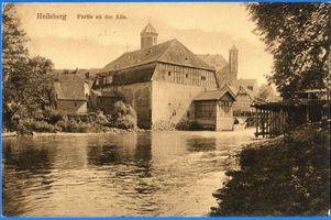 Heilsberg Kr. Heilsberg, Stadt, Kreis Heilsberg Heilsberg Kr. Heilsberg, Partie an der Alle II Хайльсберг, уезд Хайльсберг, уголок у реки Алле, II