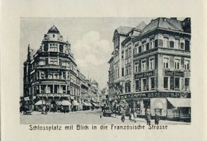 Königsberg (Pr.), Stadtkreis Königsberg Königsberg (Pr.), Schloßplatz mit Blick in die Französische Straße Кёнигсберг (Пр.), Замковая площадь с видом на Французскую улицу