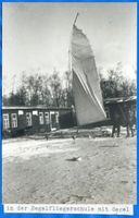 Rossitten Kr. Samland, Kreis Samland Rossitten Kr. Samland, In der Segelfliegerschule mit Segel Rossitten Kr. Samland, Segelfliegerschule
