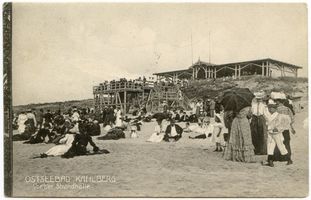 Kahlberg-Liep, Ort, Kreis Elbing Kahlberg-Liep, Vor der Strandhalle 