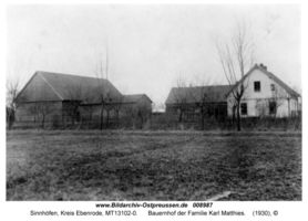 Sinnhöfen, Kreis Ebenrode 