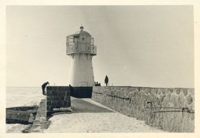 Memel, Stadt, Stadtkreis Memel Memel, Nordermole mit Molenleuchtturm IX 