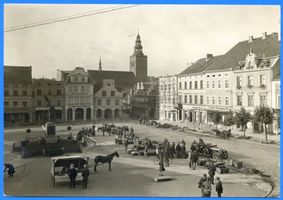 Heilsberg Kr. Heilsberg, Stadt, Kreis Heilsberg Heilsberg Kr. Heilsberg, Marktplatz, Markttreiben Heilsberg, Markt