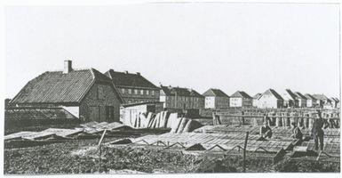 Tannenwalde Stadtkr. Königsberg, Stadtkreis Königsberg Tannenwalde Stadtkr. Königsberg, Siedlung, Häuser der Fritz-Tschierse-Str. Танненвальде, городской округ Кёнигсберг, посёлок, дома Фриц-Чирзе-Штрассе
