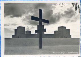 Hohenstein Kr. Osterode, Stadt, Kreis Osterode Hohenstein i. Ostpr., Reichsehrenmal Tannenberg mit Russengrab V Hohenstein, Tannenberg-Nationaldenkmal