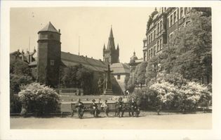 Königsberg (Pr.), Stadtkreis Königsberg Münzplatz Königsberg (Pr.), Münzplatz mit Schloß von der nord-ost Seite V Königsberg, Schloß
