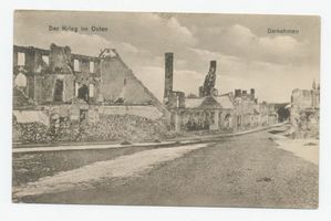 Angerapp, Stadt, Kreis Angerapp Darkehmen, Der Krieg im Osten, Zerstörung Erster Weltkrieg