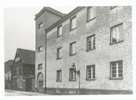 Tilsit, Stadt, Stadtkreis Tilsit Wasserstraße 30 Tilsit, Wasserstraße 30, Ecke Goldschmiedestraße, Stadtbücherei und Grenzlandmuseum III Тильзит, Вассерштрассе 30, угол Гольдшмидештрассе, городская библиотека и музей приграничья, III