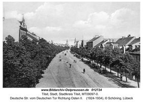 Tilsit, Stadt, Stadtkreis Tilsit Deutsche Straße
