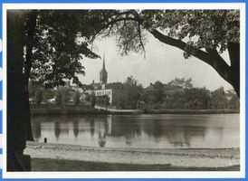 Rastenburg, Stadt, Kreis Rastenburg Rastenburg, Oberteich mit Katholischer Kirche II Растенбург, Верхний пруд с католической церковью, II