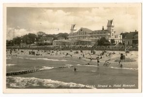 Cranz Kr. Samland, Ort, Kreis Samland Cranz Kr. Samland, Strand und Hotel Monopol Кранц, р-н Самбия, пляж и отель «Монопол»