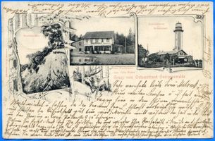 Georgenswalde, Kreis Samland Georgenswalde, Wolfskessel, Hotel Waldhaus, Leuchtturm Brüsterort Samländische Steilküste