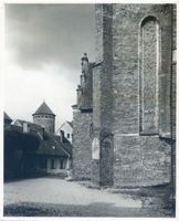 Rößel, Stadt, Kreis Rößel Rößel, Pfarrkirche und Burgturm 
